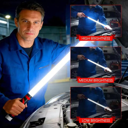 Flexible Bendable LED Work Light Slim Inspection Lamp USB Rechargeable Shape-Retaining Flashlight for Car Engine Auto Repair
